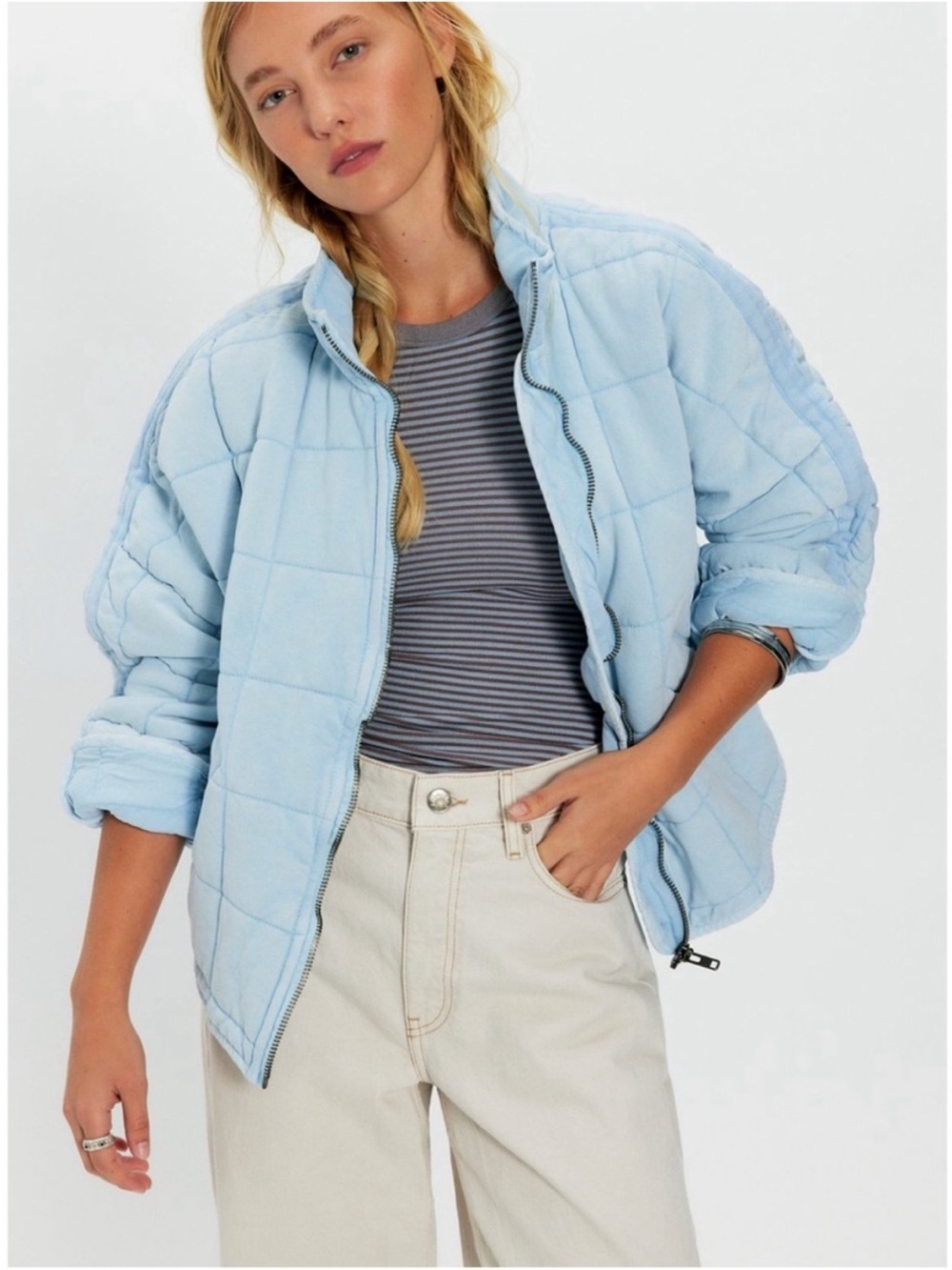 Free People Dolman Quilted Jacket Women’s $120.00 Size XS Oversized NWT